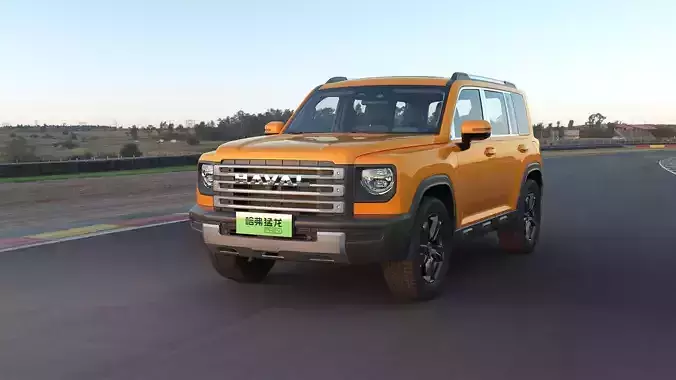2023 Haval Raptor with lowpoly interior Low-poly 3D model