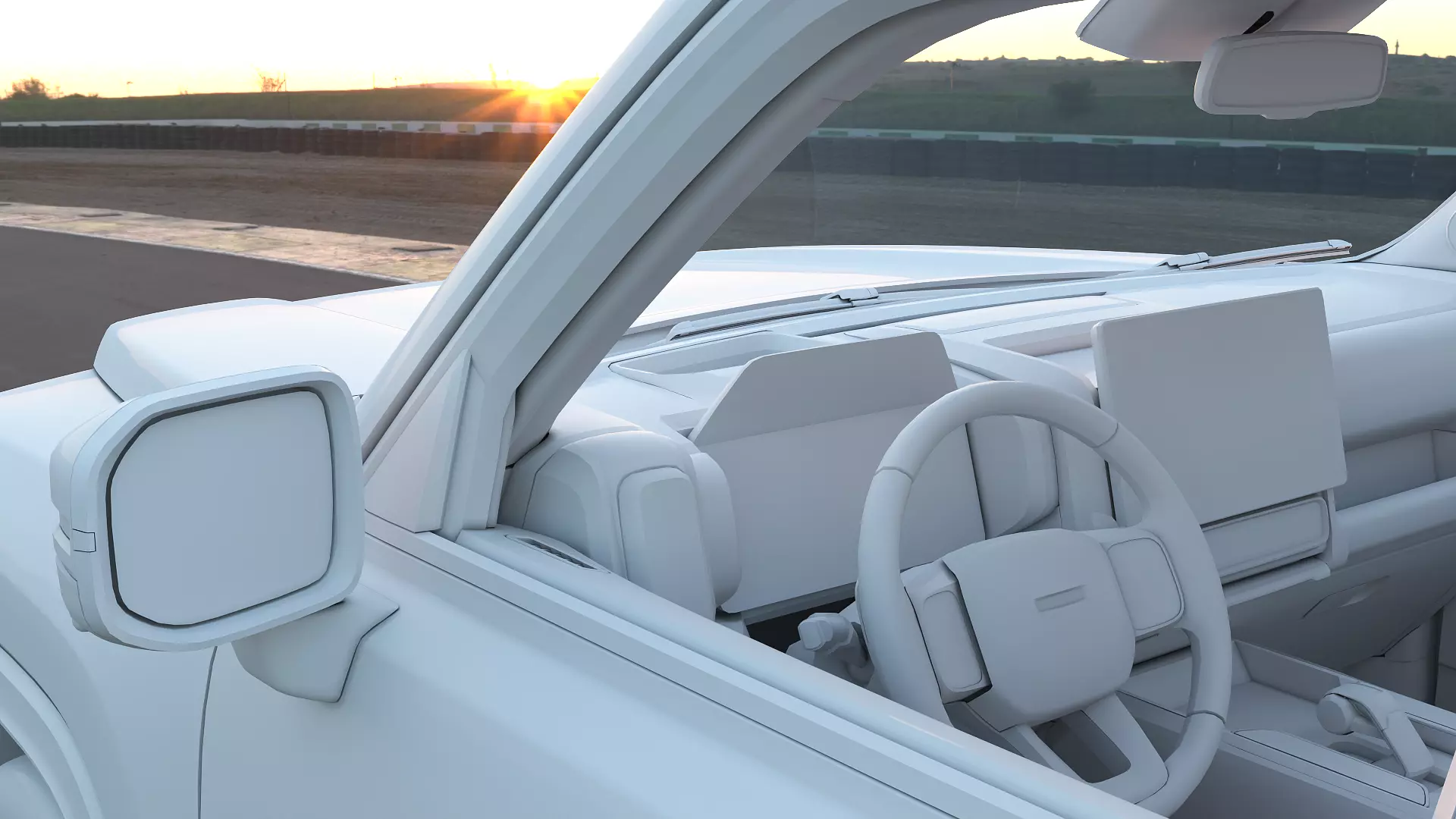 2023 Haval Raptor with lowpoly interior Low-poly 3D model_14