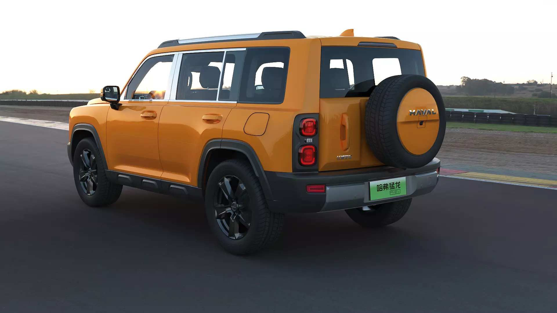 2023 Haval Raptor with lowpoly interior Low-poly 3D model_6