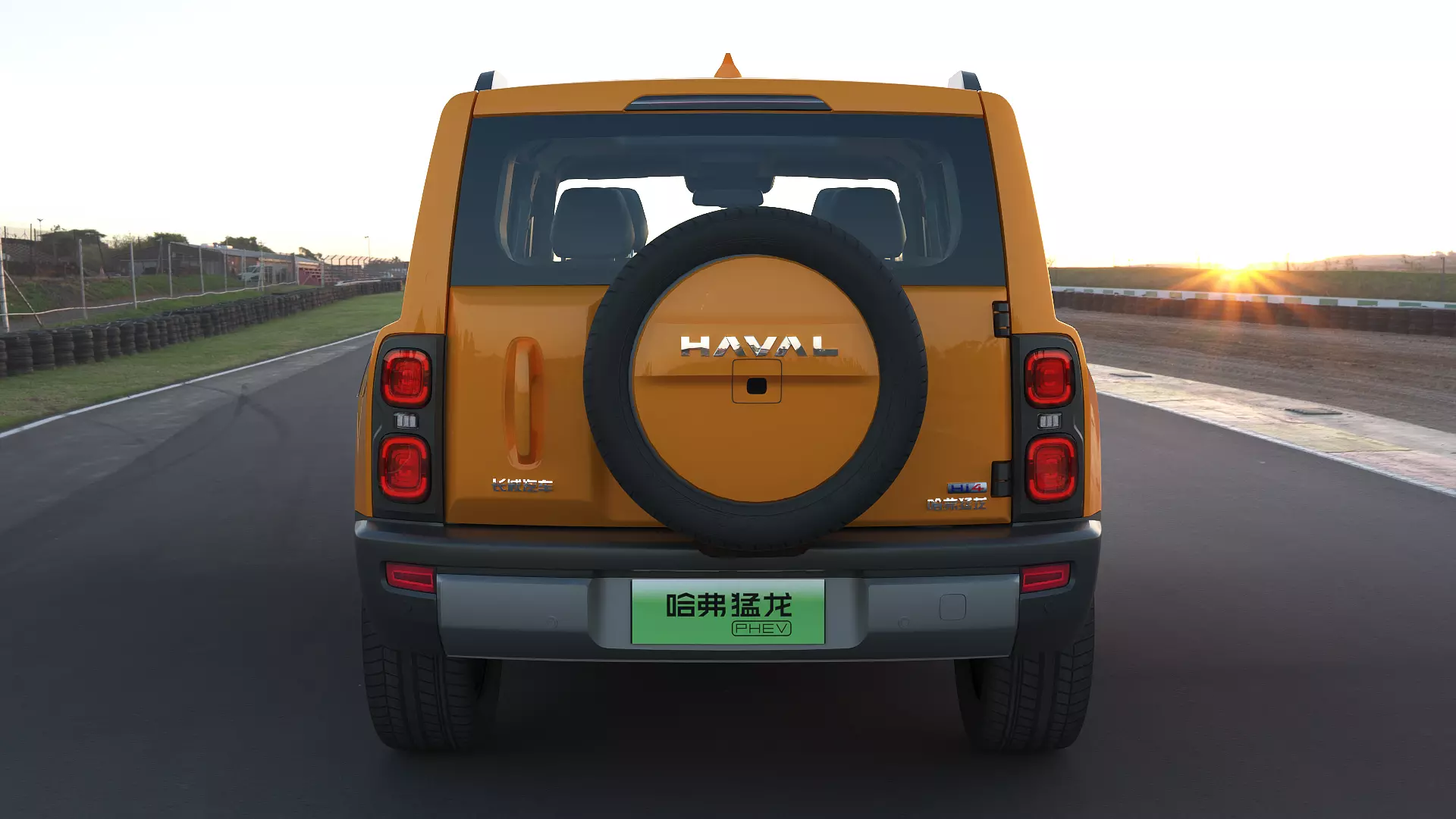 2023 Haval Raptor with lowpoly interior Low-poly 3D model_7