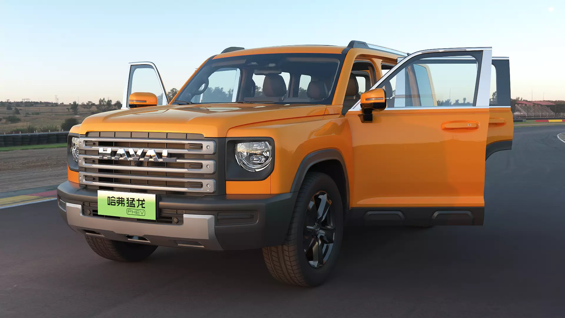 2023 Haval Raptor with lowpoly interior Low-poly 3D model_3