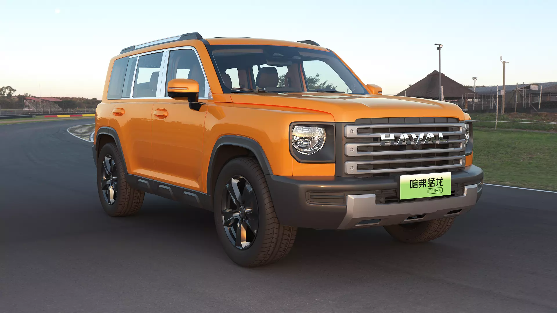 2023 Haval Raptor with lowpoly interior Low-poly 3D model_2