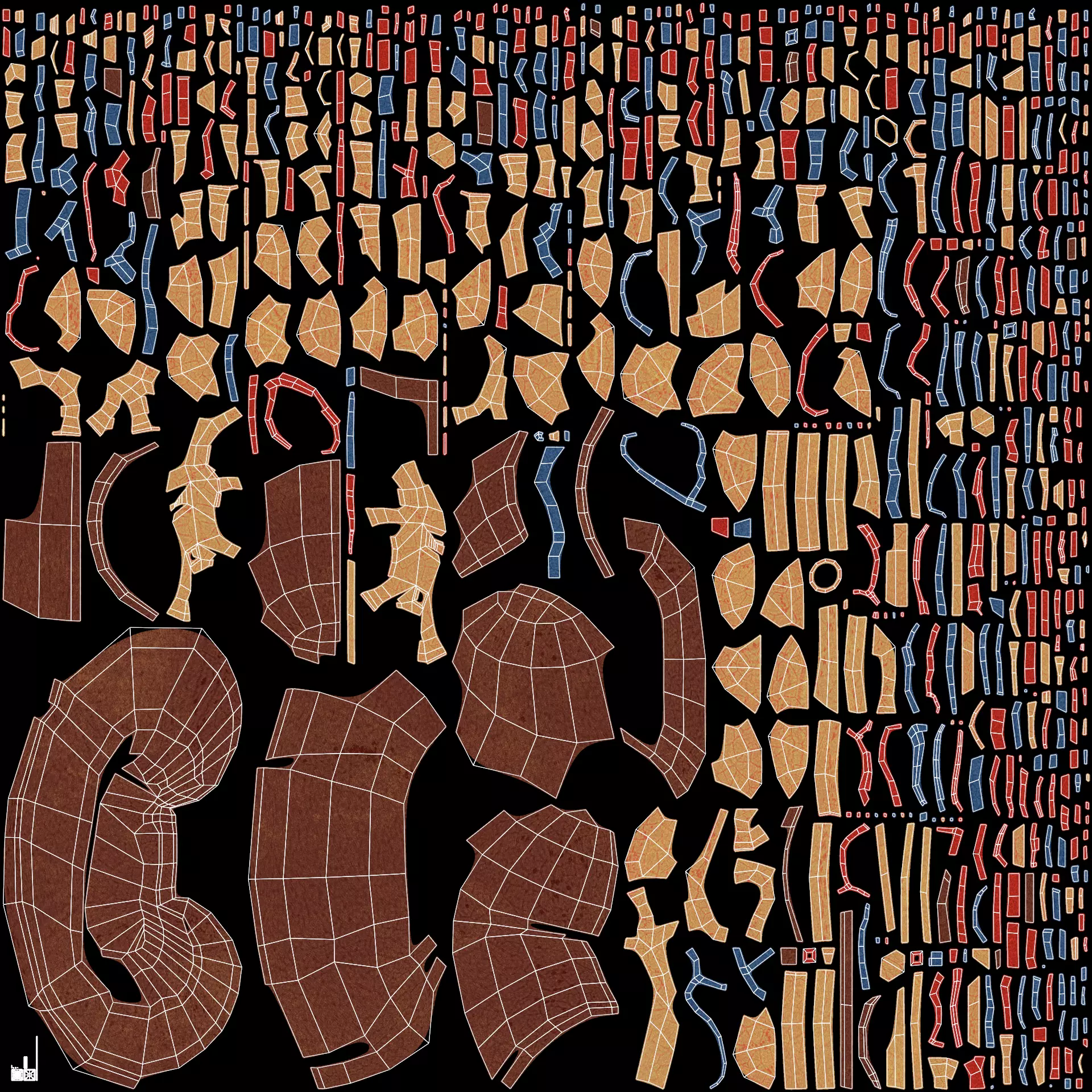 -Kidney Section Model- Low-poly 3D model_7