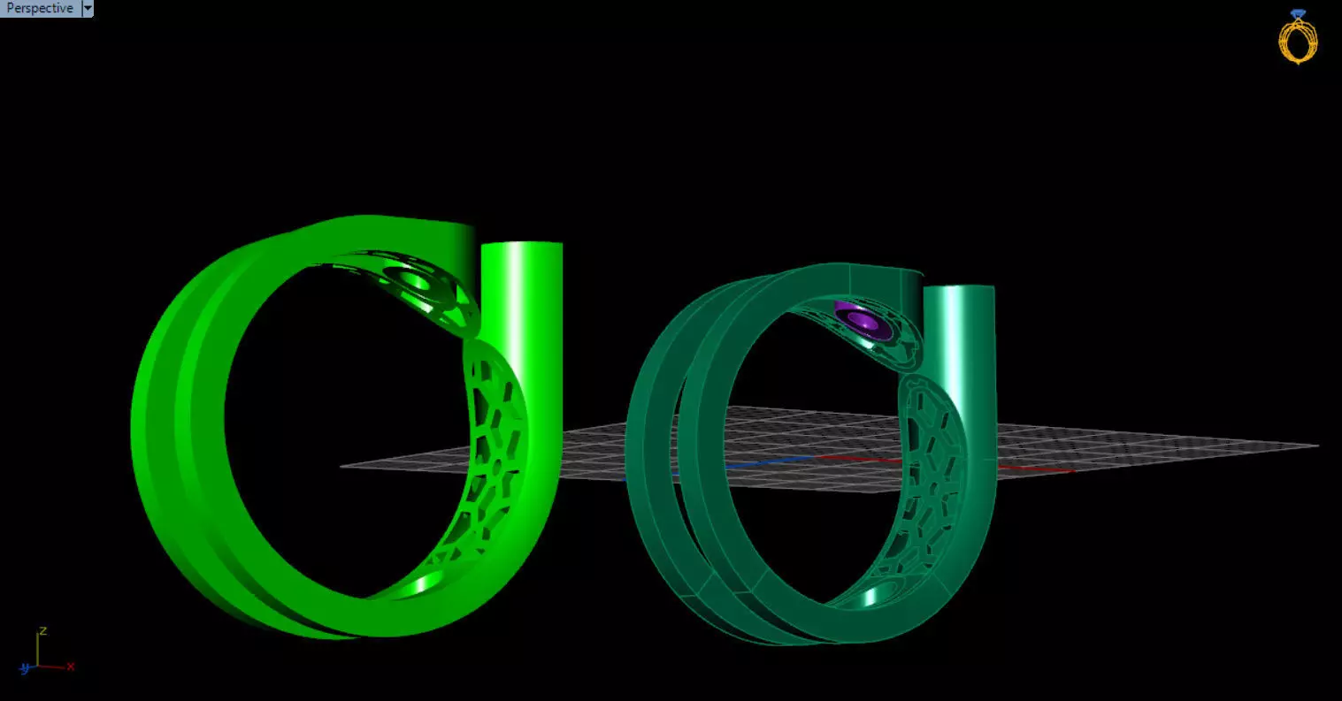 modern geometric ring 3D print model_36