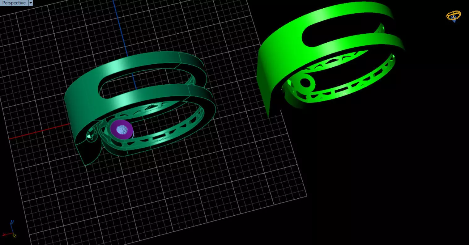 modern geometric ring 3D print model_57