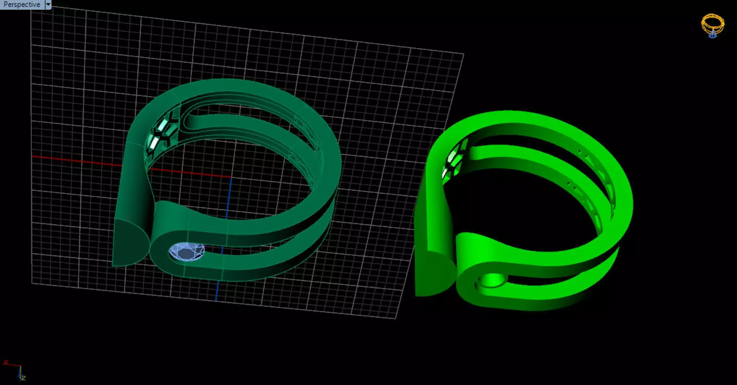 modern geometric ring 3D print model_53