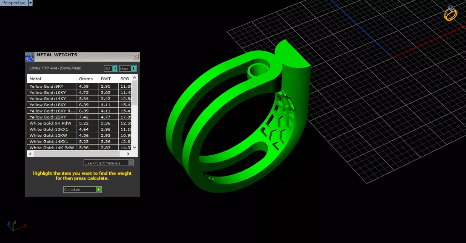 modern geometric ring 3D print model_4