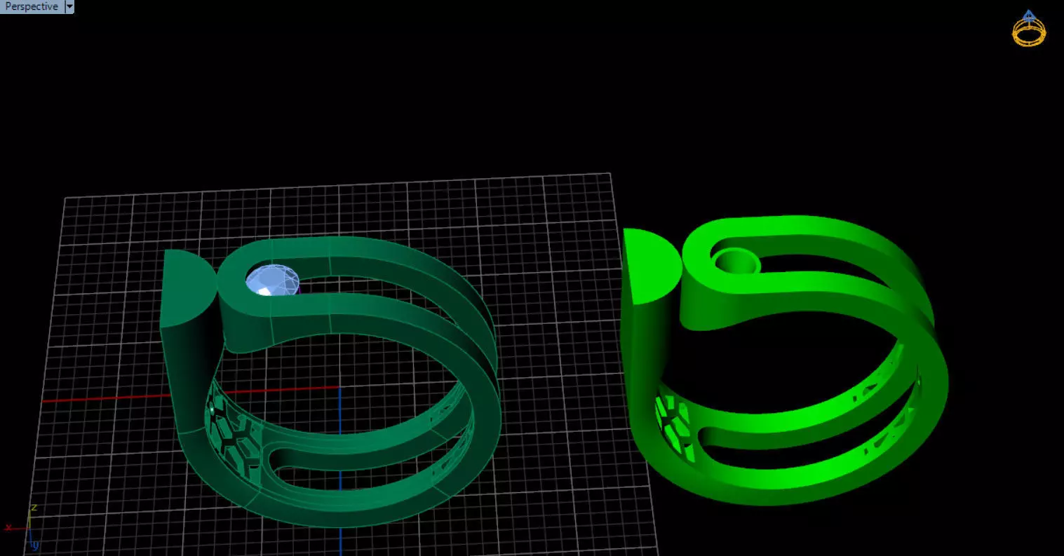 modern geometric ring 3D print model_49