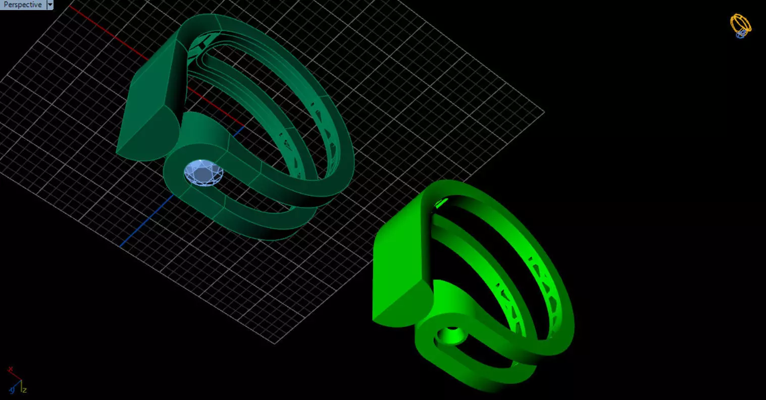 modern geometric ring 3D print model_25