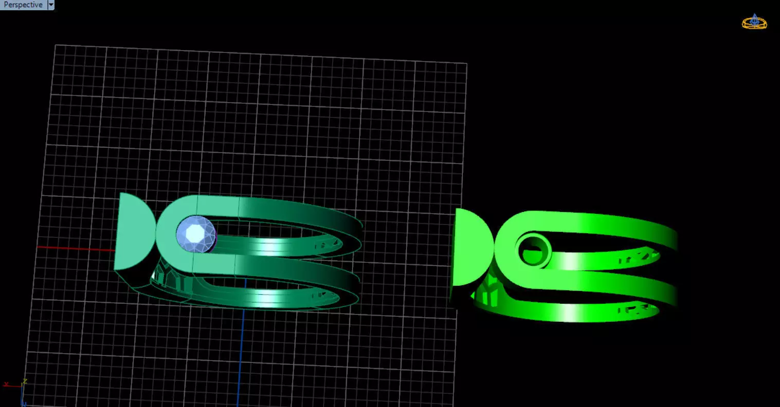 modern geometric ring 3D print model_50