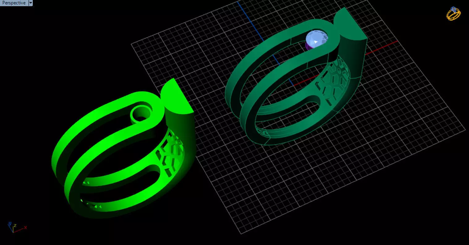 modern geometric ring 3D print model_31