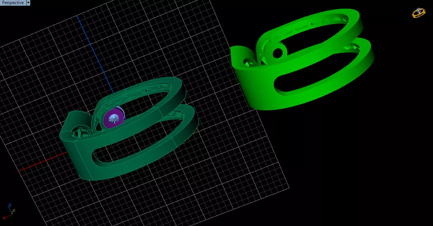 modern geometric ring 3D print model_58