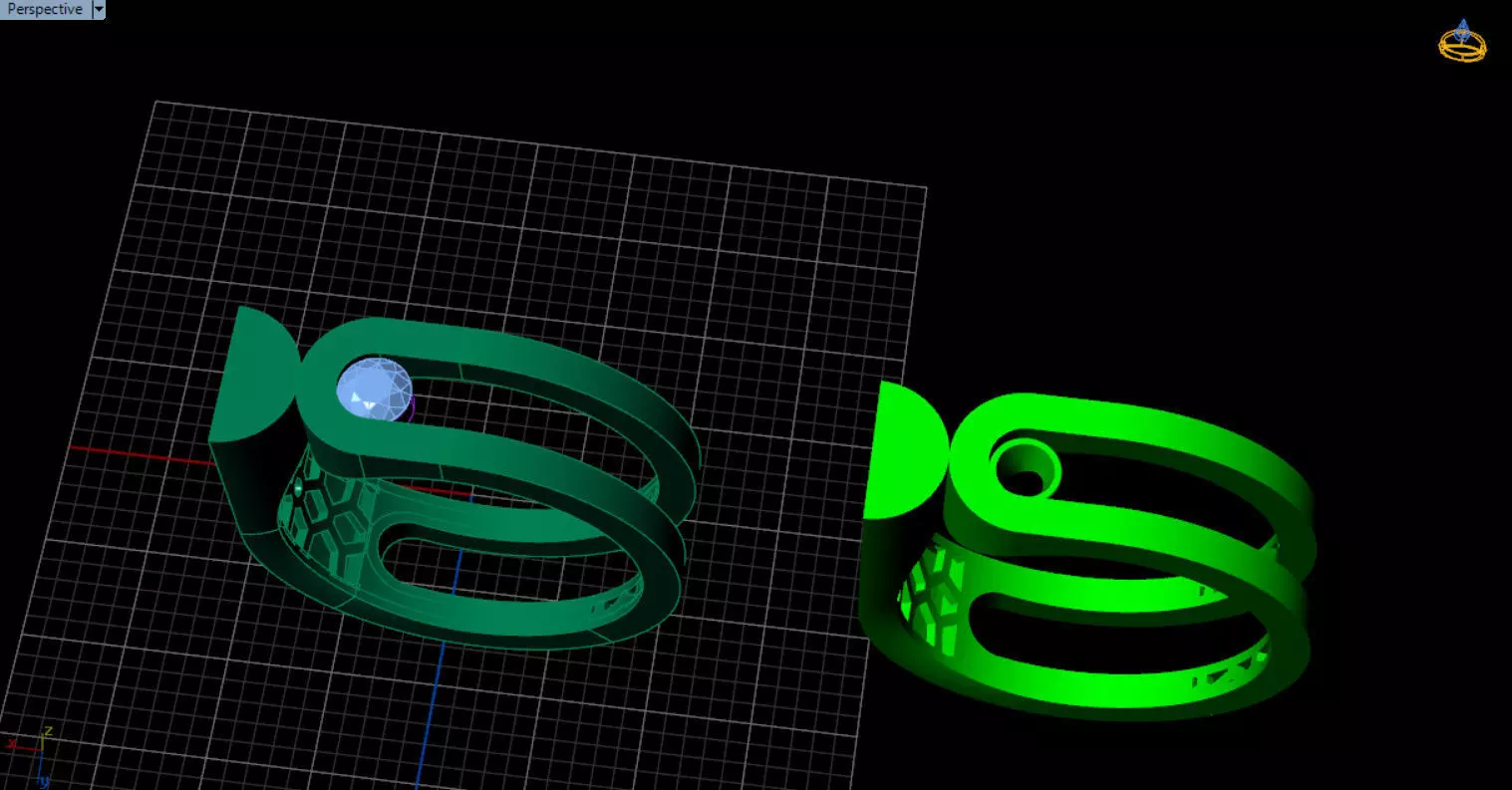 modern geometric ring 3D print model_21