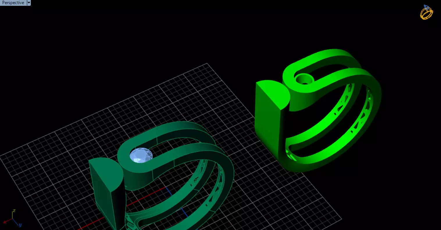 modern geometric ring 3D print model_18