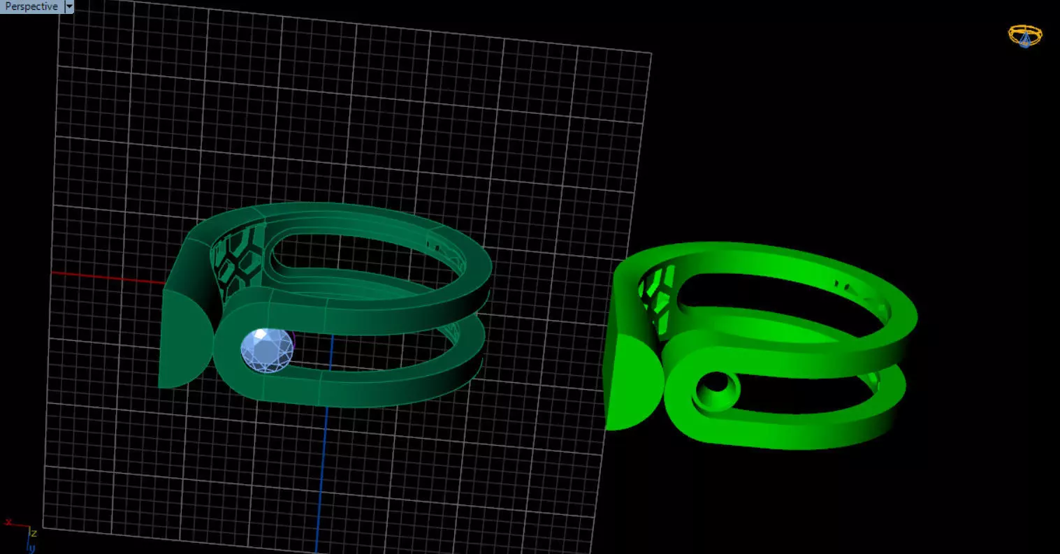 modern geometric ring 3D print model_52