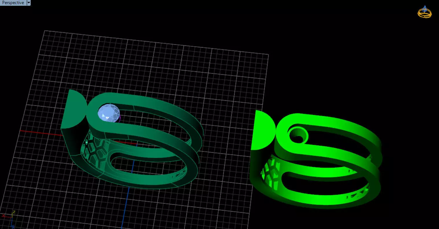 modern geometric ring 3D print model_20