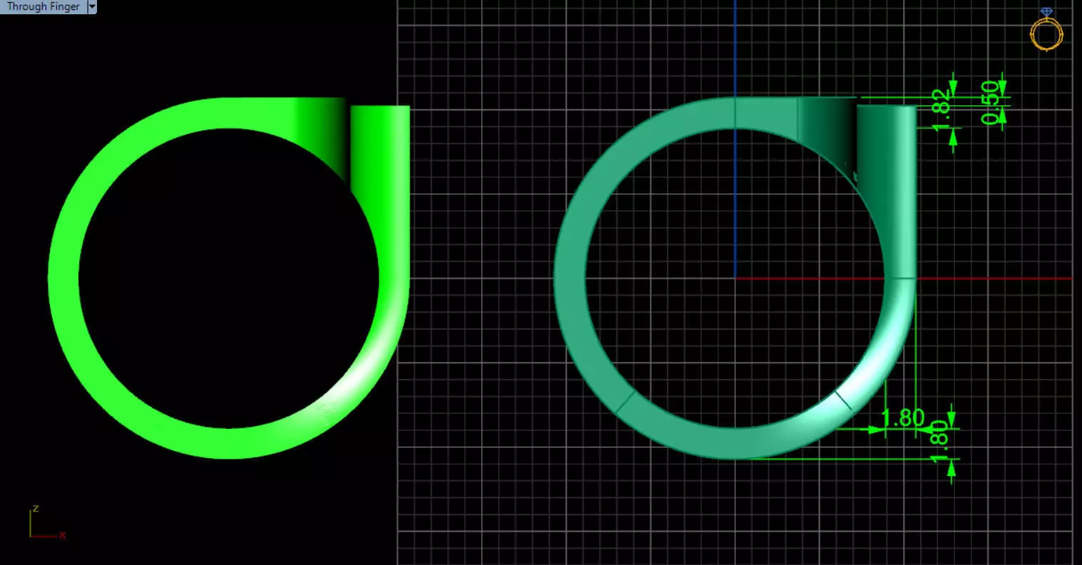 modern geometric ring 3D print model_6