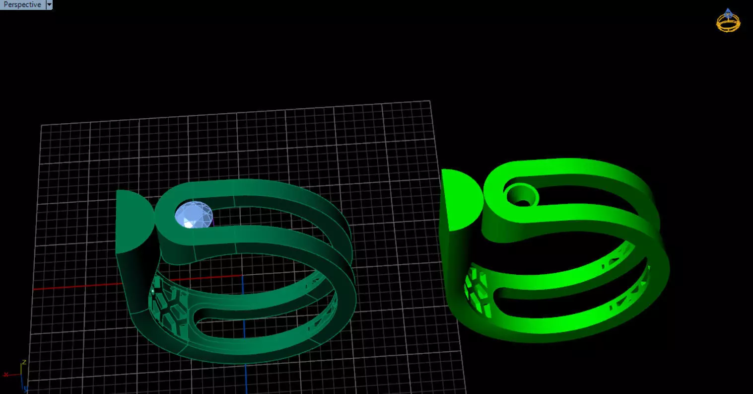 modern geometric ring 3D print model_19