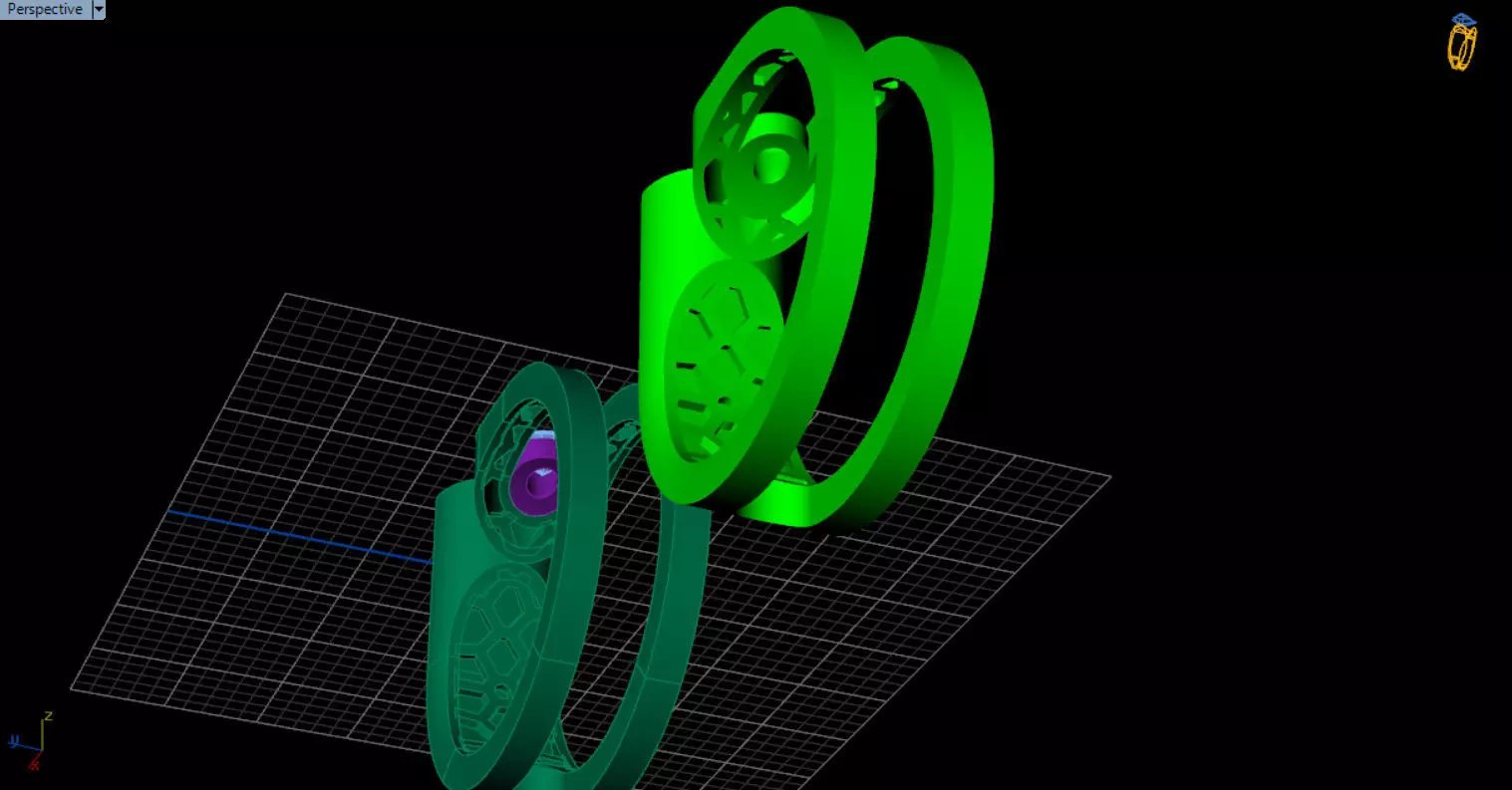 modern geometric ring 3D print model_40
