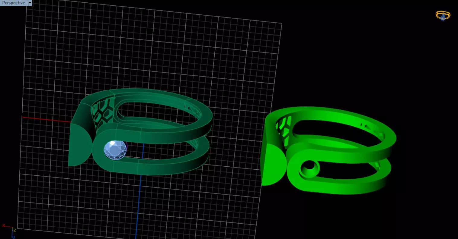 modern geometric ring 3D print model_51