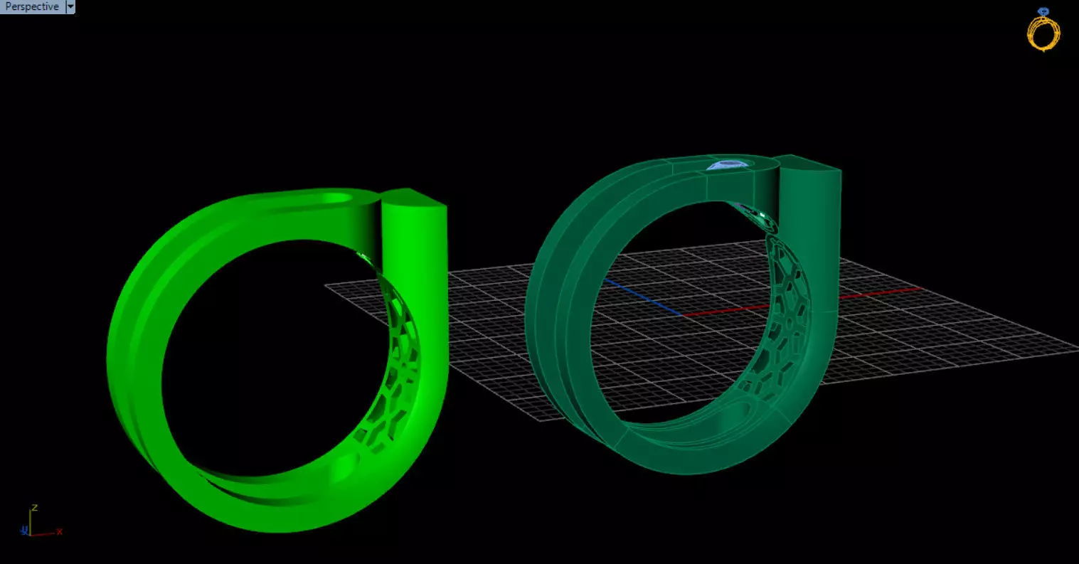 modern geometric ring 3D print model_34