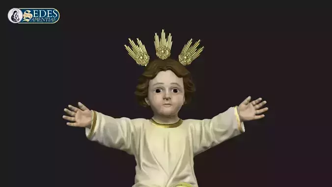 Baby Jesus in the Manger - Catholic Art 3D print model Baby Jesus in the Manger - Catholic Art 3D print model