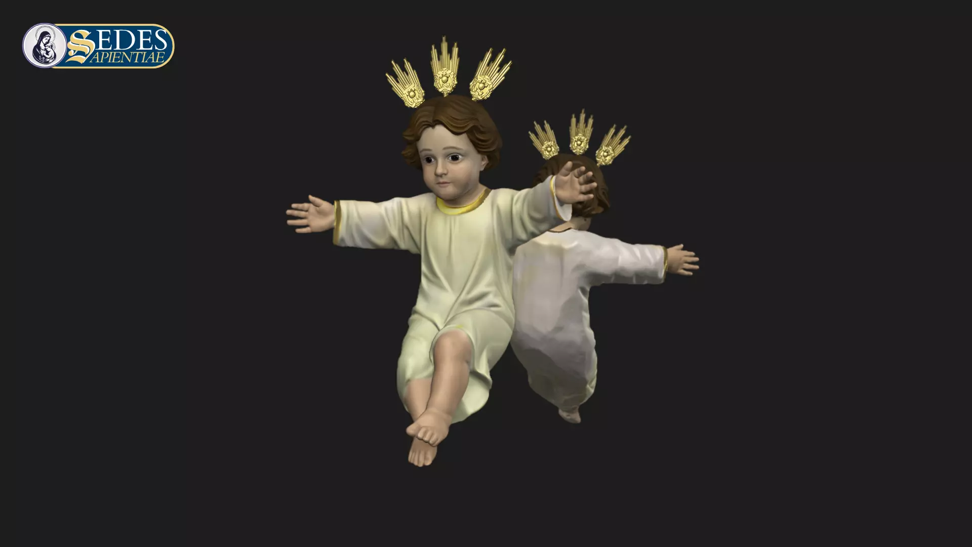 Baby Jesus in the Manger - Catholic Art 3D print model_2