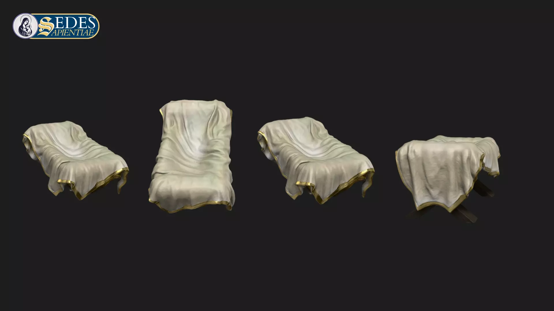 Baby Jesus in the Manger - Catholic Art 3D print model_7