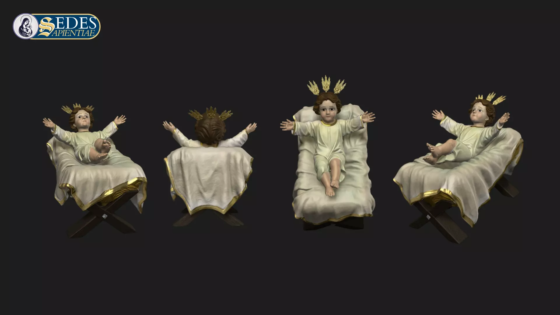 Baby Jesus in the Manger - Catholic Art 3D print model_3