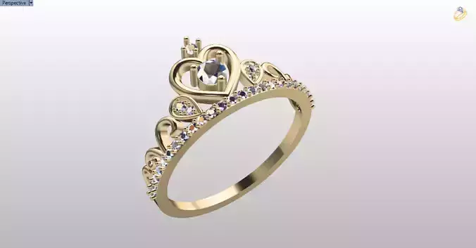 princess crown ring