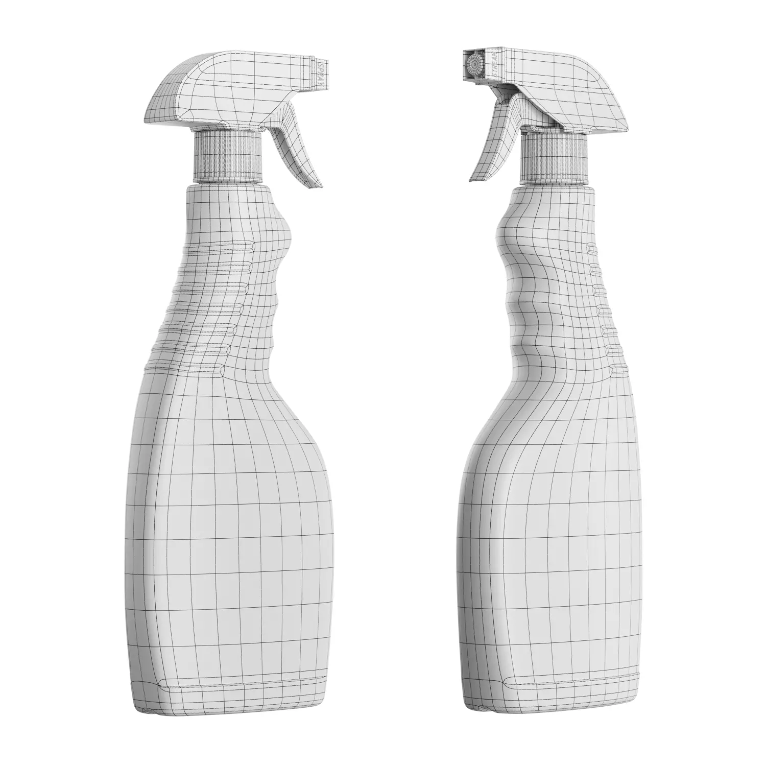 Bottle with trigger 3D model_4
