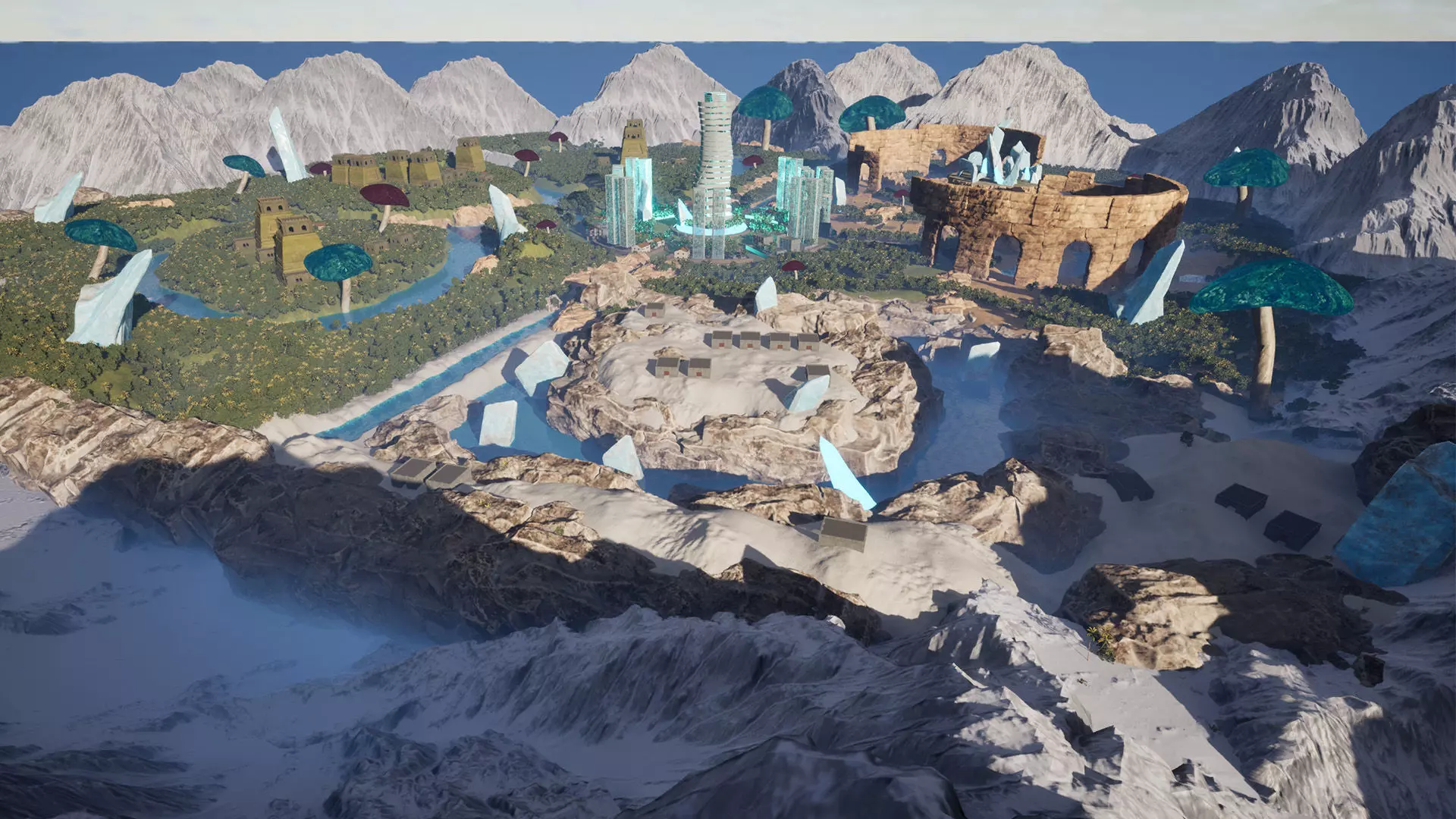 EcoCraft World Environment Unreal Kit Low-poly 3D model_6