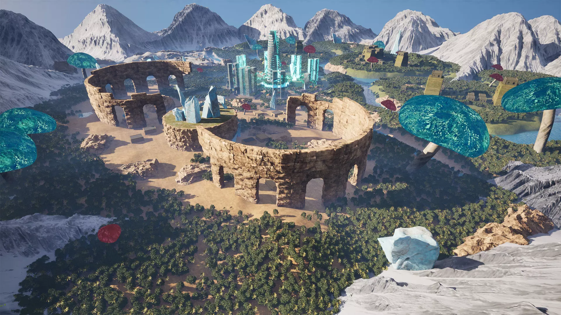 EcoCraft World Environment Unreal Kit Low-poly 3D model_5