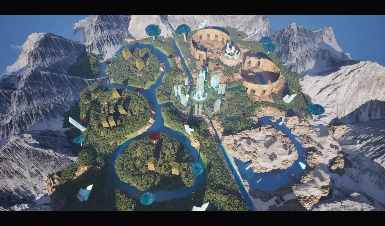 EcoCraft World Environment Unreal Kit Low-poly 3D model_9