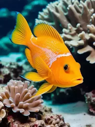 Hyper-Realistic Clownfish Coral Reef 3D Animal Lowpoly