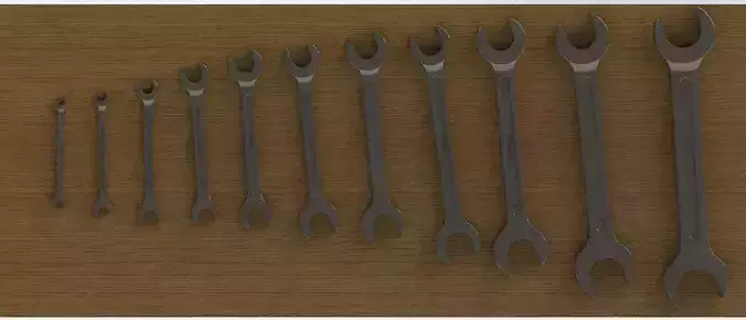 SolidWorks HCU Wrench Set for Realistic Rendering Manufacturing
