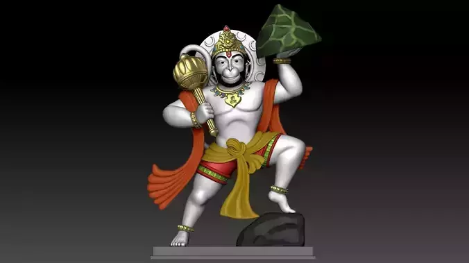 Hanuman Ji Idol 3D print model