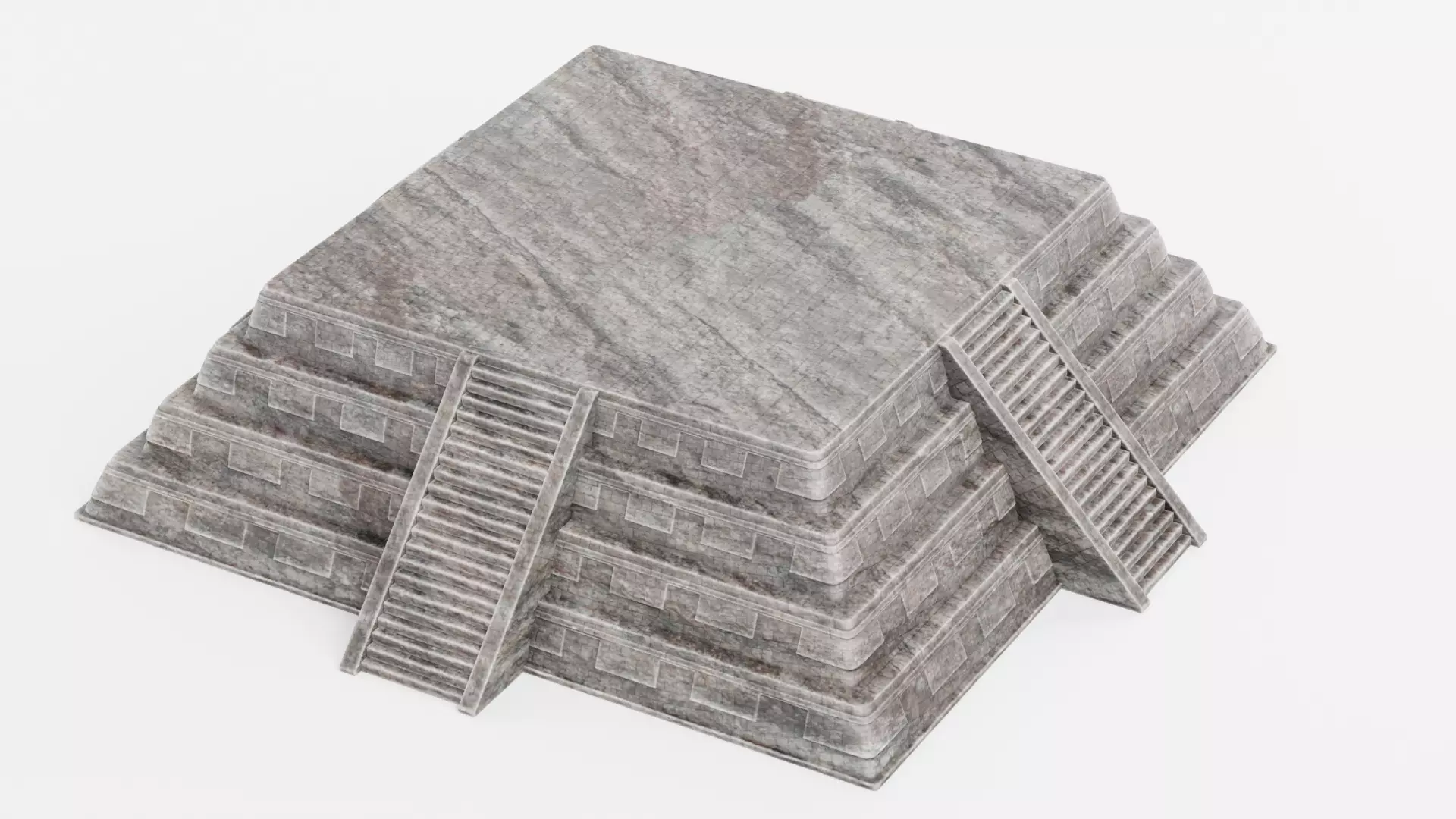 -Mayan Pyramid V3- 3D model_3