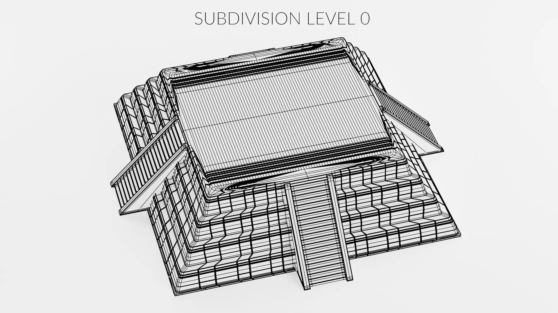 -Mayan Pyramid V3- 3D model_9