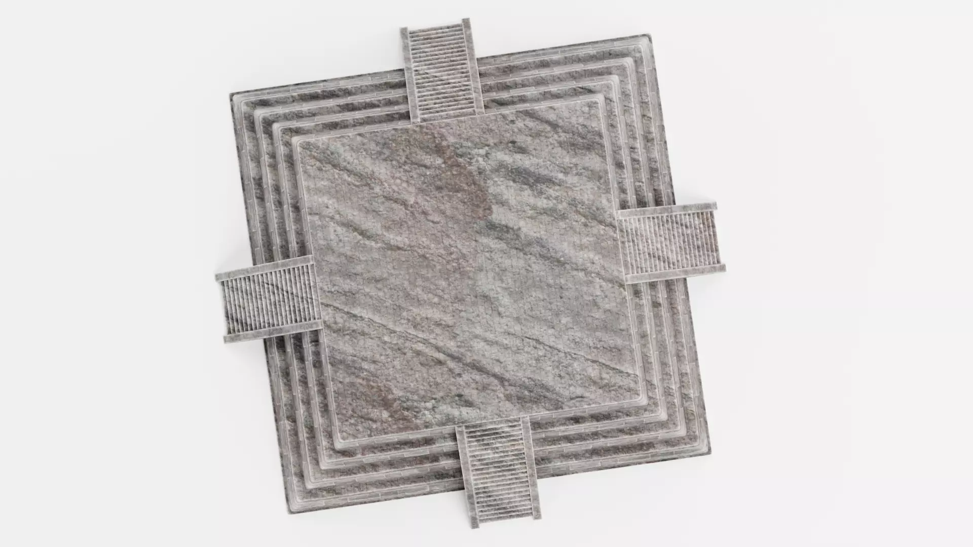 -Mayan Pyramid V3- 3D model_5