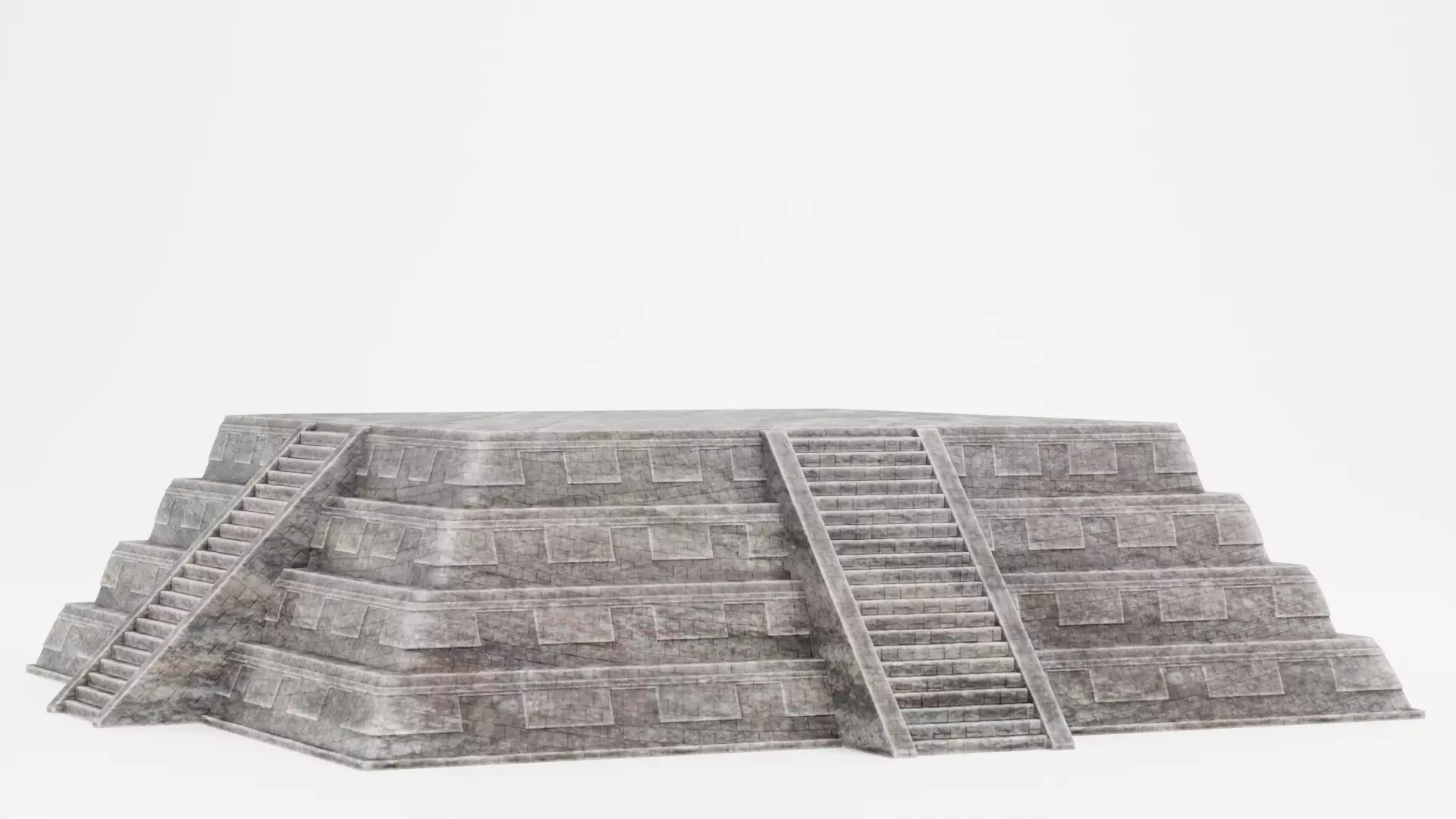 -Mayan Pyramid V3- 3D model_2