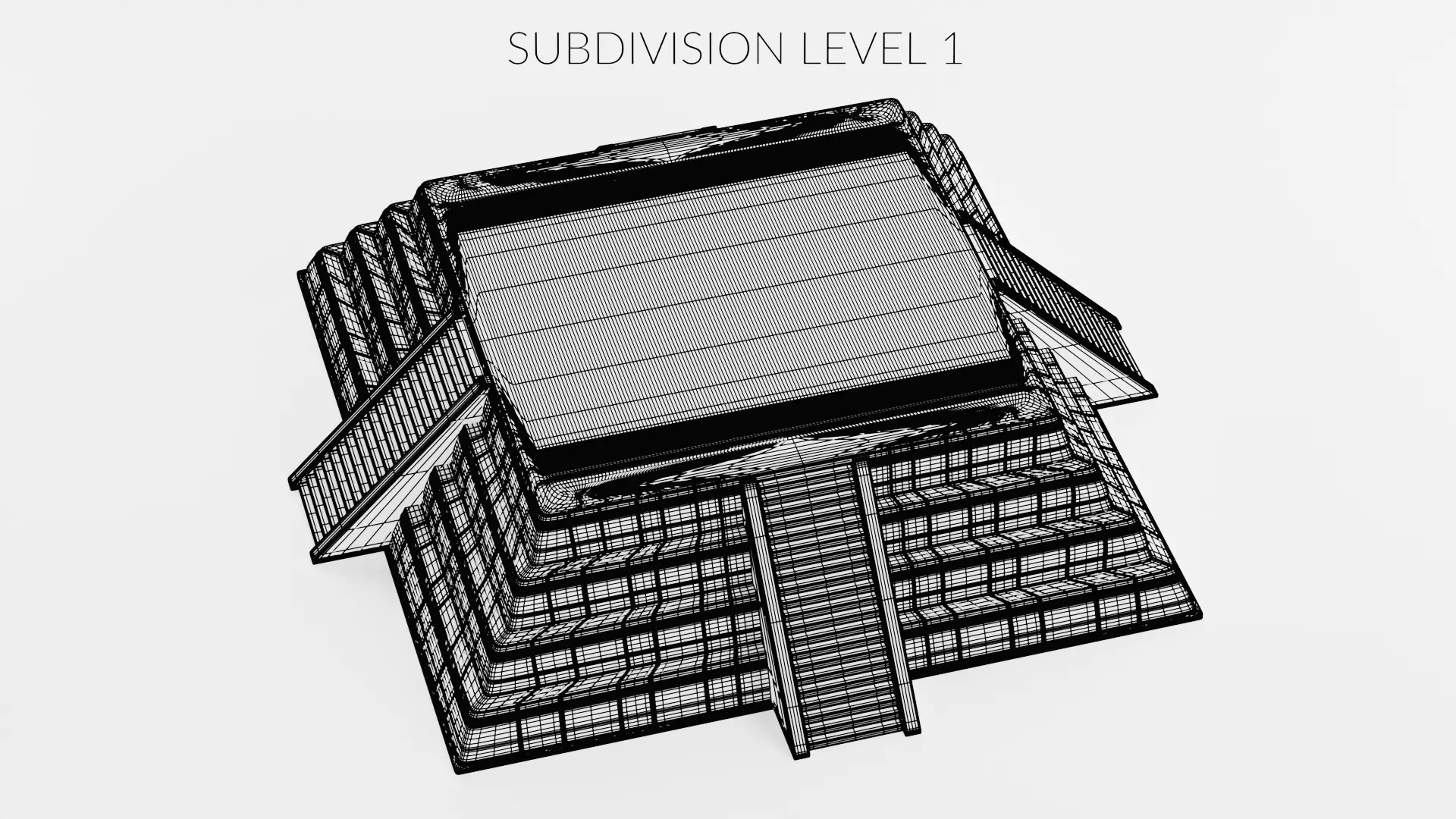 -Mayan Pyramid V3- 3D model_10