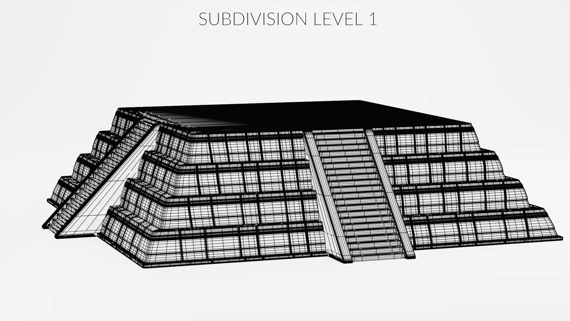 -Mayan Pyramid V3- 3D model_8