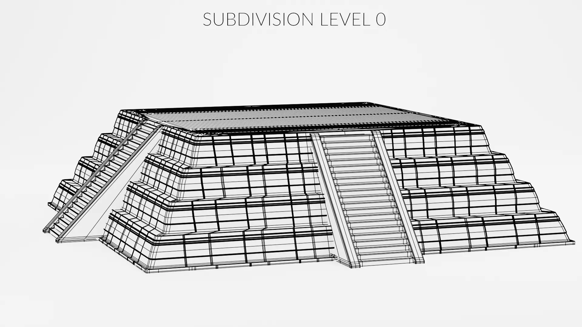 -Mayan Pyramid V3- 3D model_7