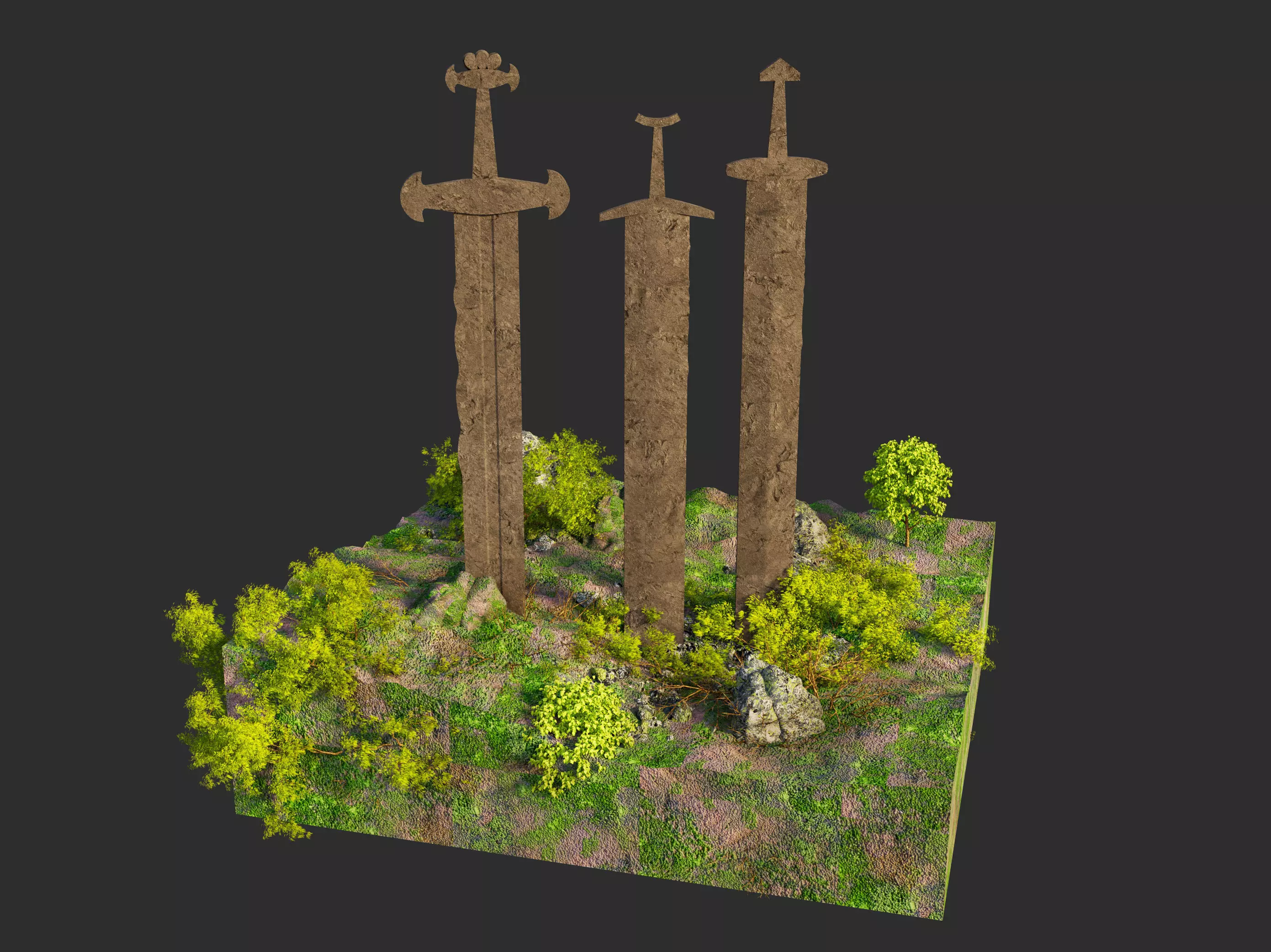 The Swords of Stavanger 3D model_3