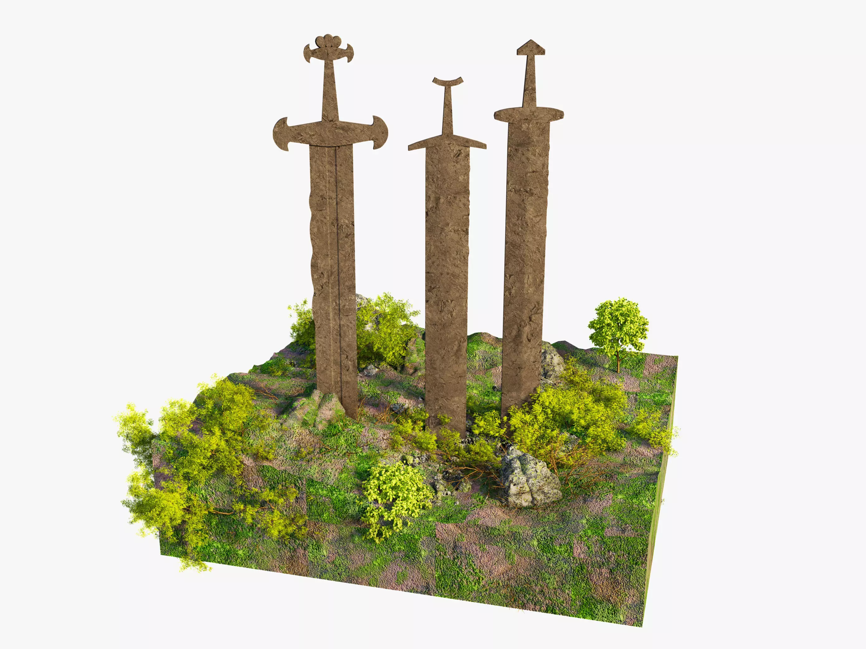 The Swords of Stavanger 3D model_2