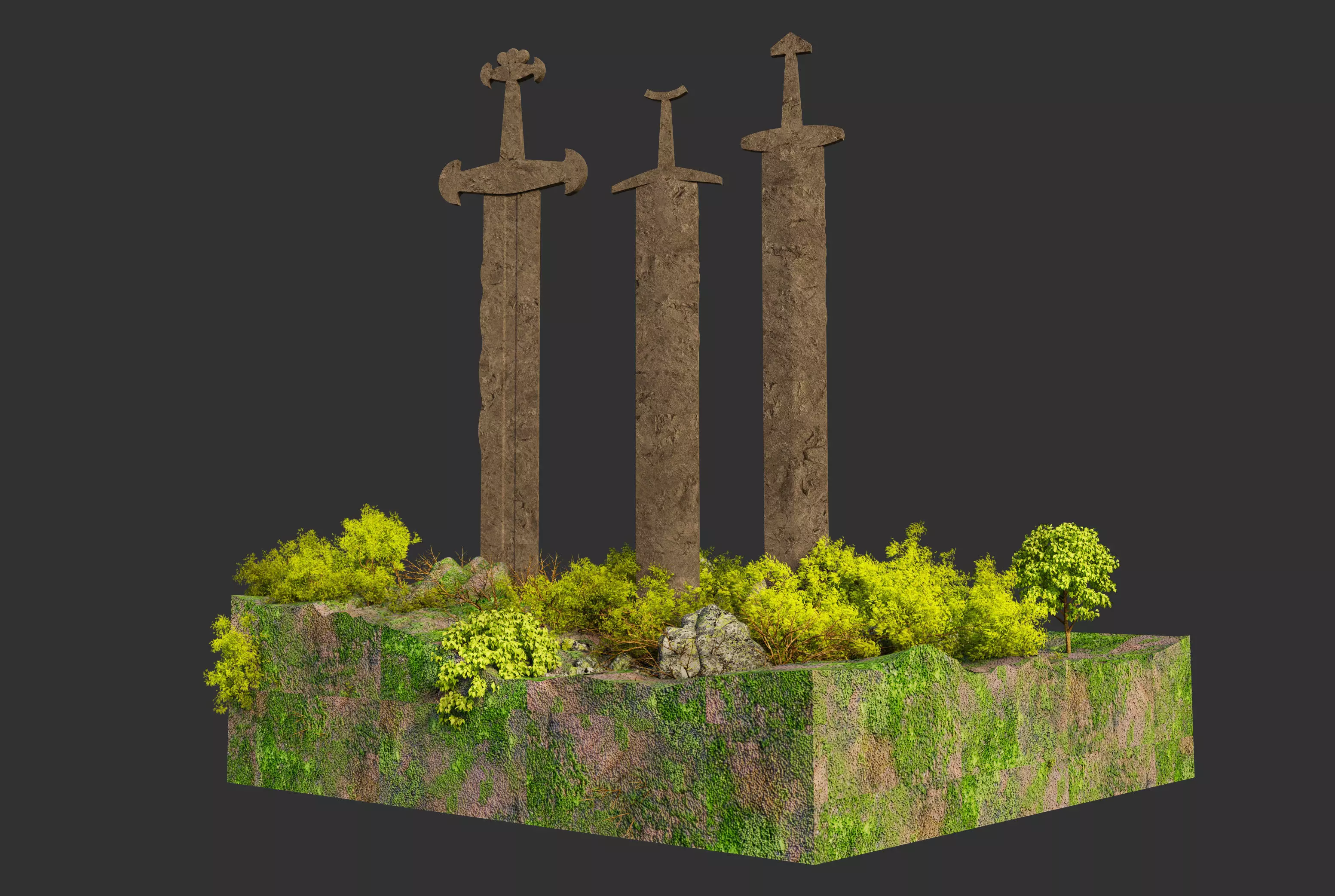 The Swords of Stavanger 3D model_1