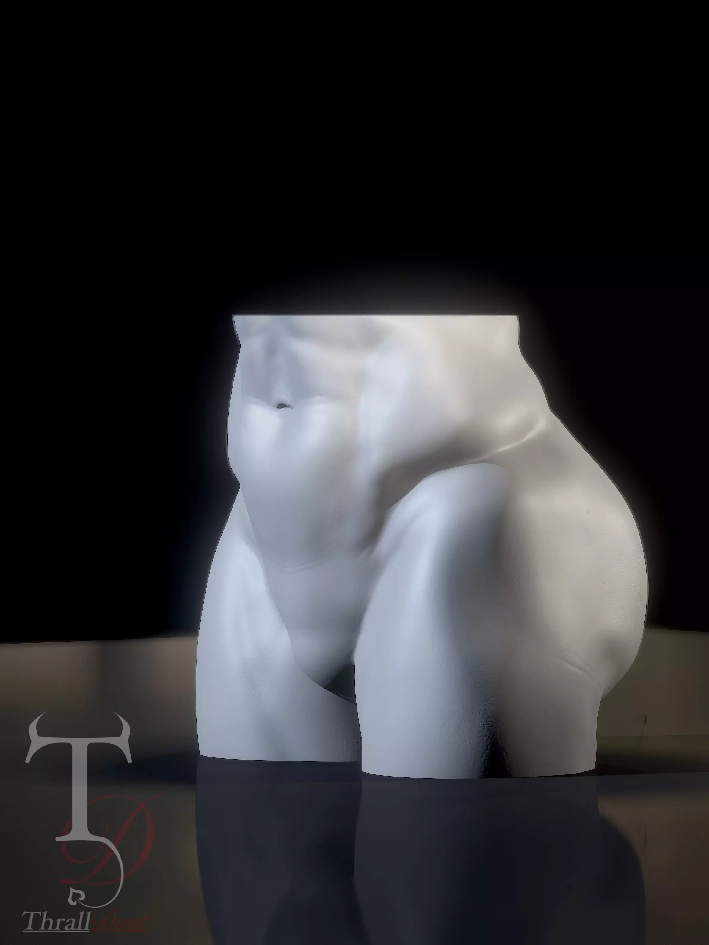 Bubble-Butt Male 3D print model_2