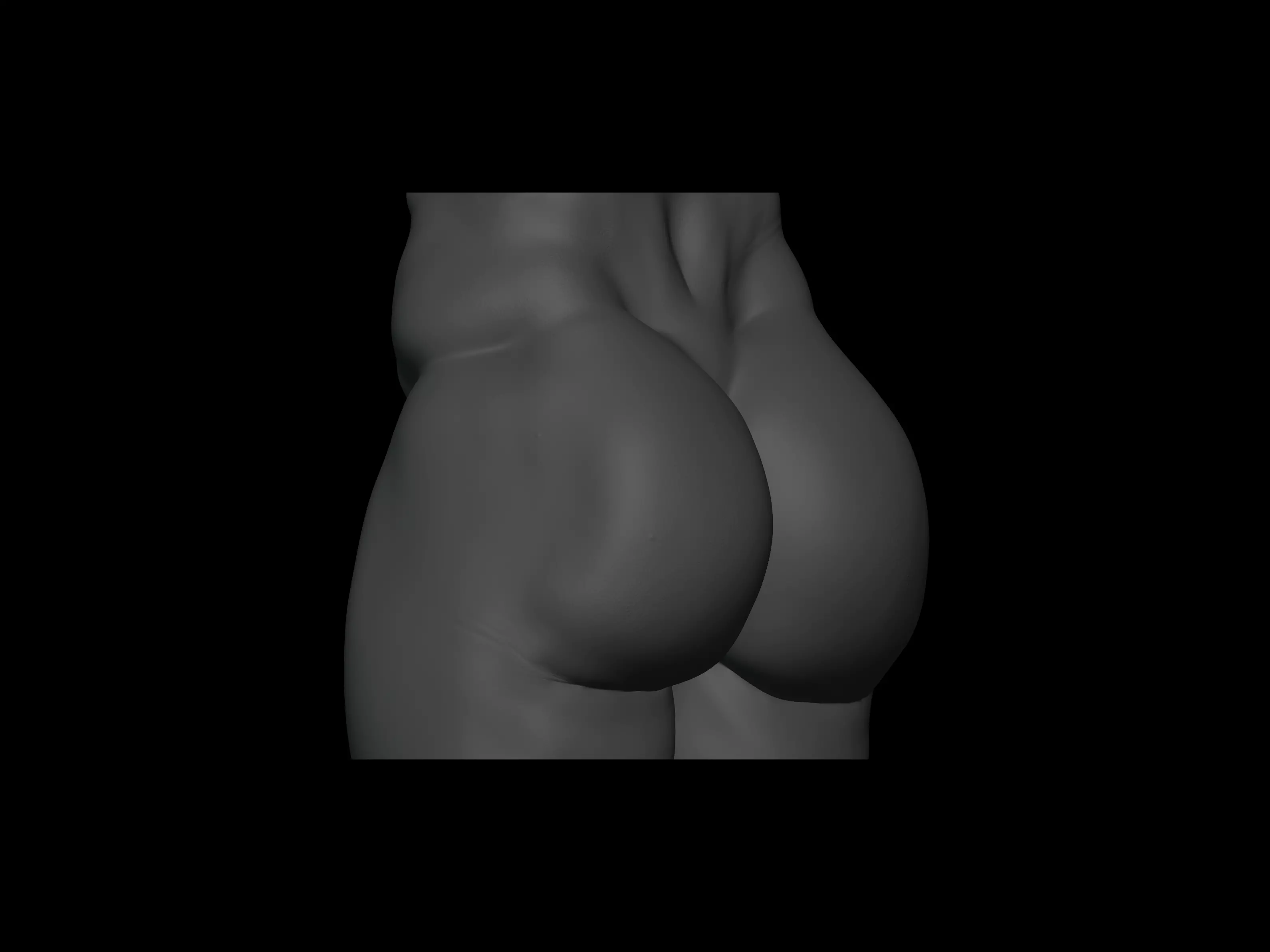 Bubble-Butt Male 3D print model_10