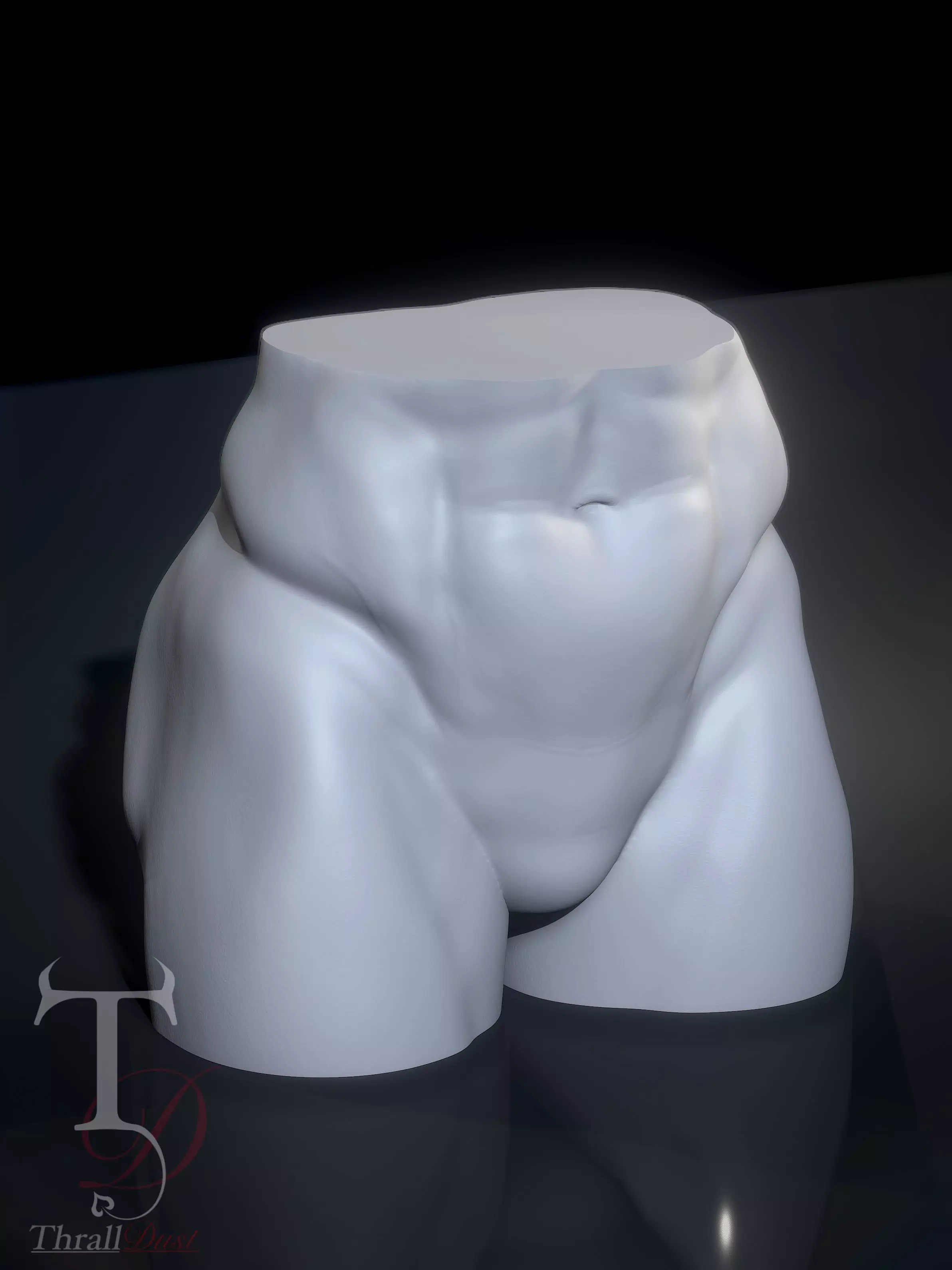 Bubble-Butt Male 3D print model_1